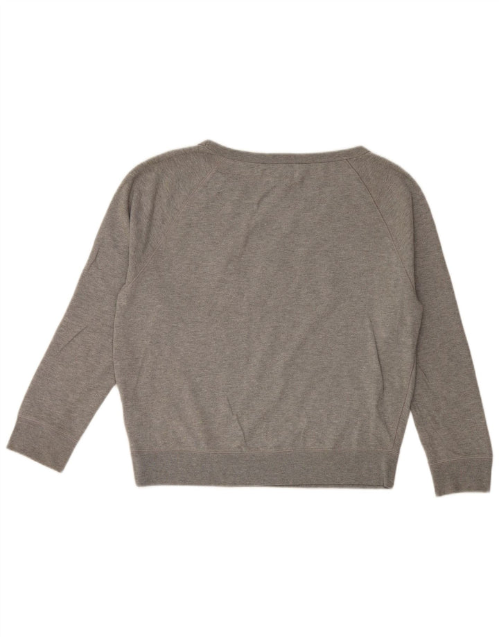 Gap Sweat-shirt surdimensionné graphique pour femme UK 10 petit coton gris