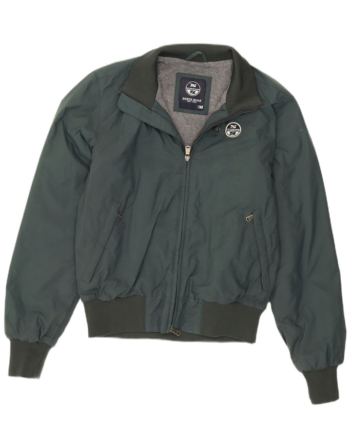North Sails Veste Bomber Homme UK 38 Nylon Vert Moyen