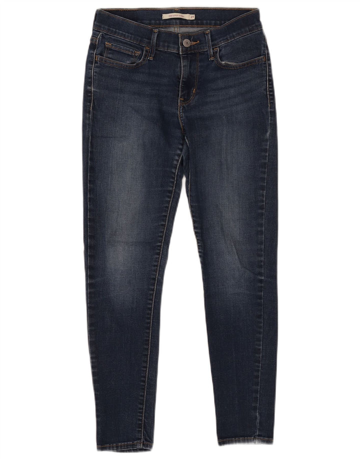 LEVI'S Jean 710 Super Skinny Femme W27 L25 Bleu Marine Coton