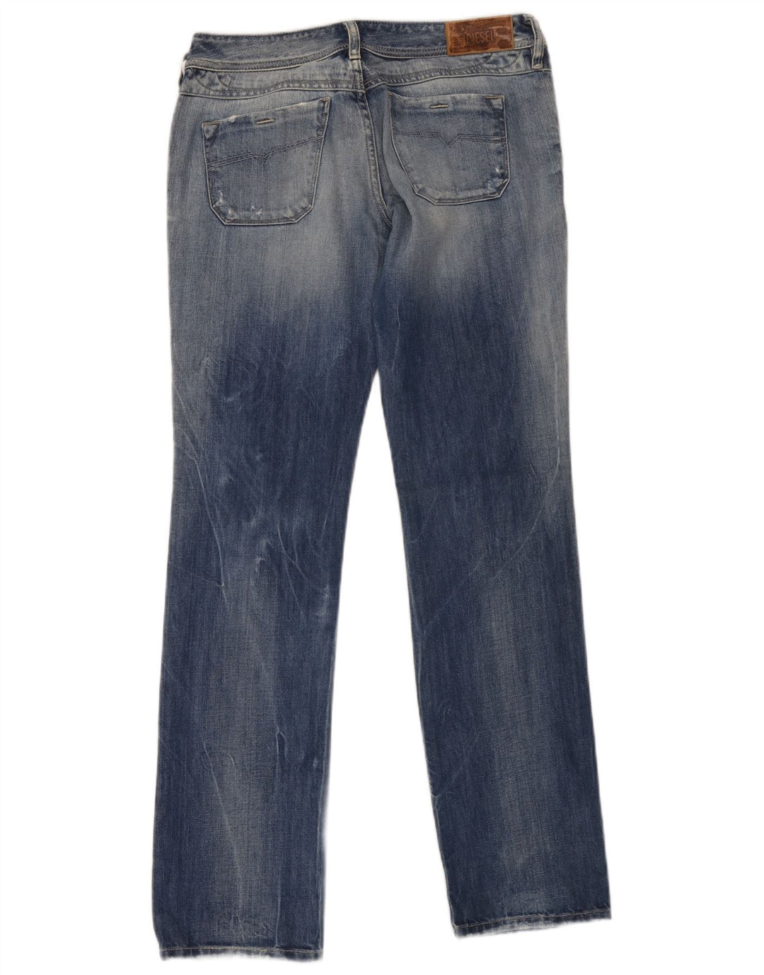 Jean droit vieilli femme Diesel W28 L32 coton bleu