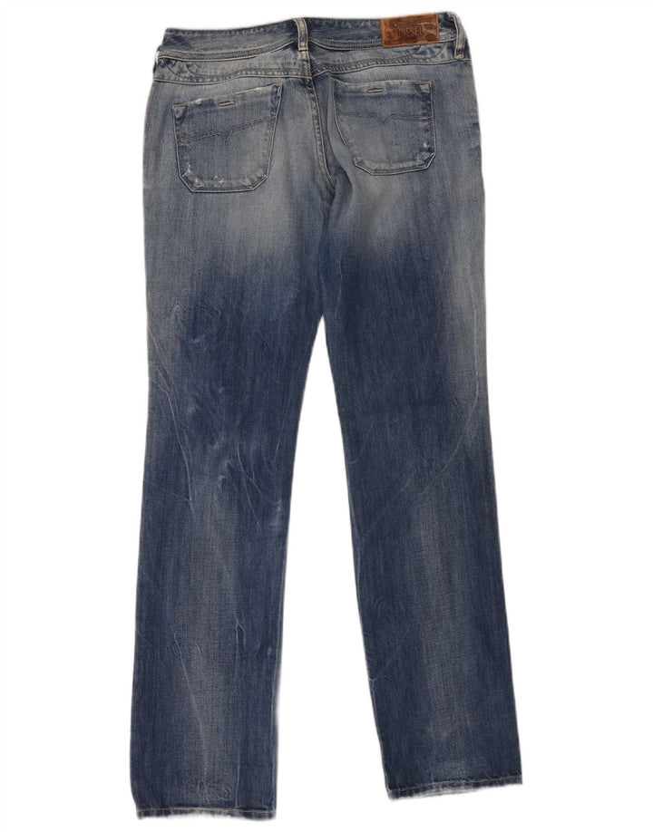 Jean droit vieilli femme Diesel W28 L32 coton bleu