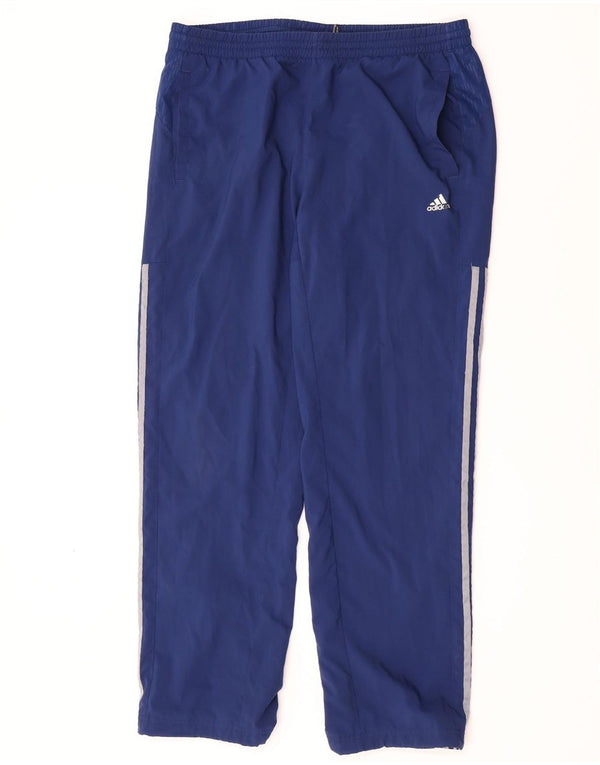 Adidas Pantalon de survêtement Climacool pour homme Large Bleu marine Polyester