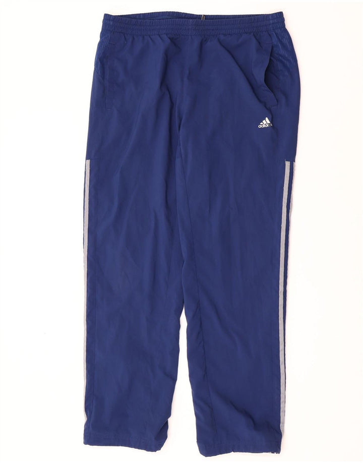 Adidas Pantalon de survêtement Climacool pour homme Large Bleu marine Polyester