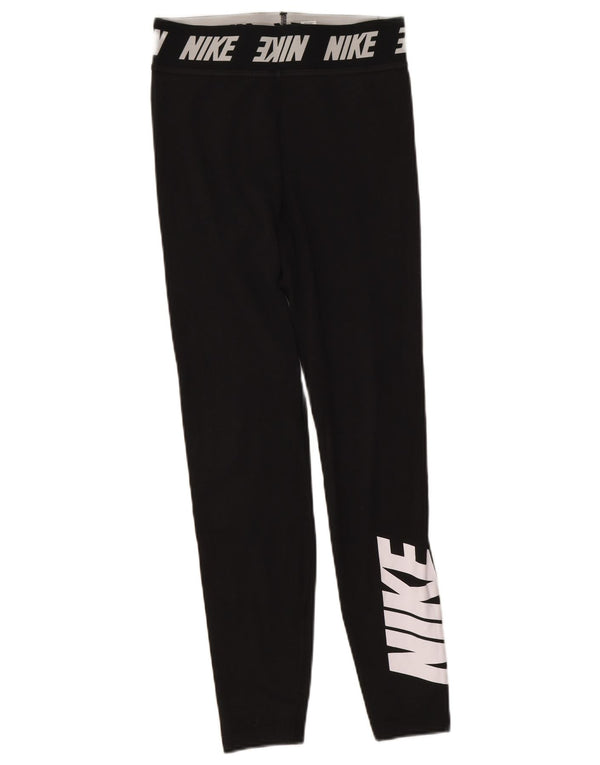 Nike Legging graphique pour femme UK 8 Small Noir Coton