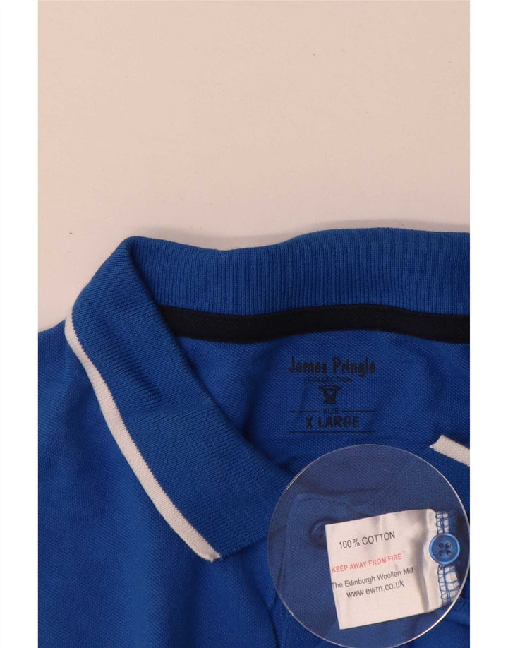 James Pringle Polo Homme XL Bleu Coton