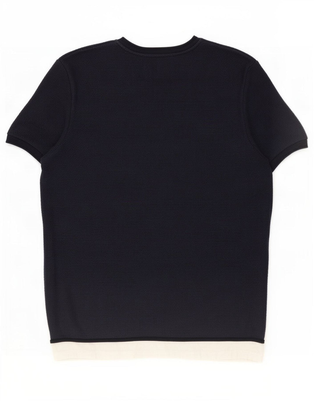 Zara T-Shirt Homme Top Large Bleu Marine Colourblock