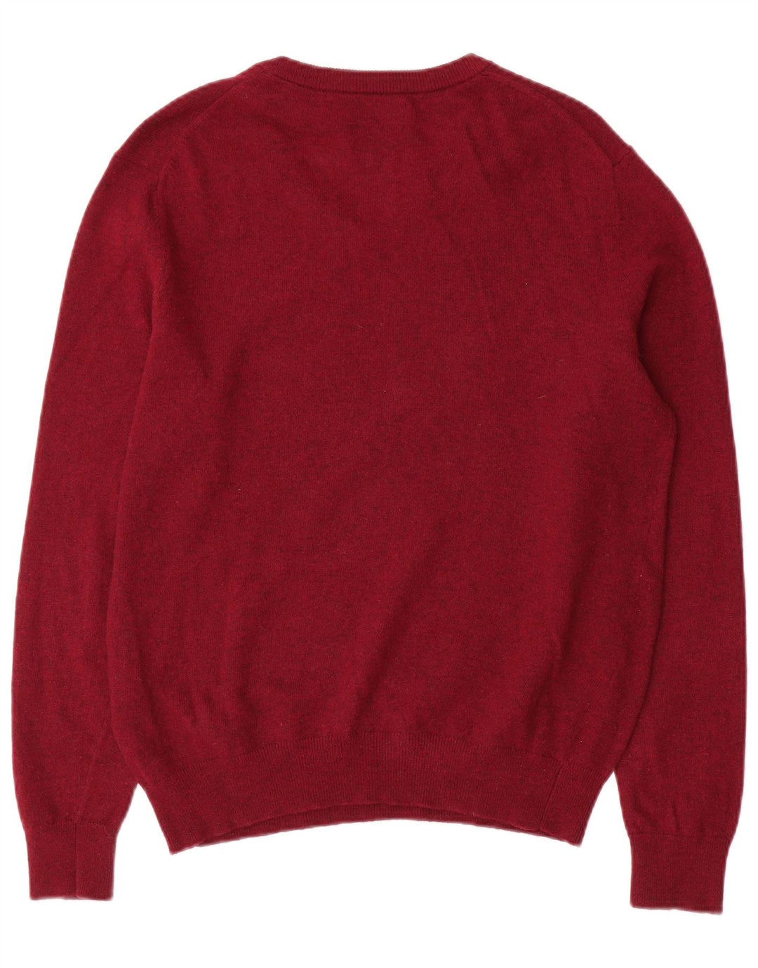 Gant Pull Col V Homme Bordeaux Moyen Laine d'Agneau