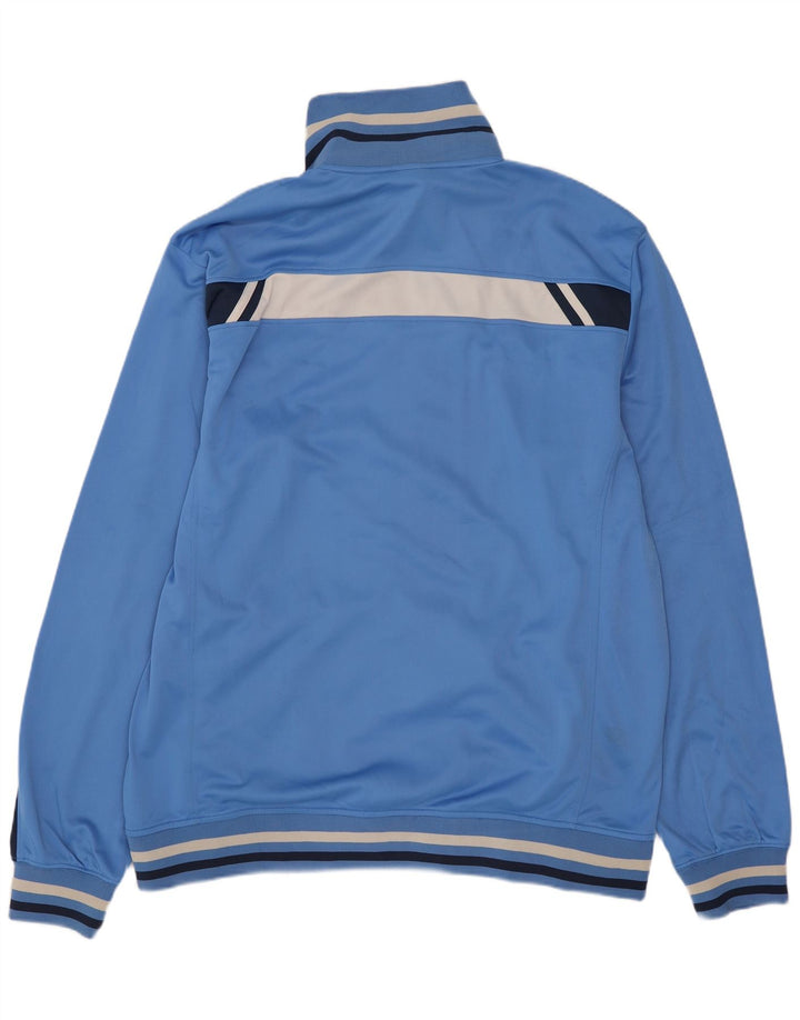 Asics Veste de survêtement pour homme Large Bleu Colorblock Polyester