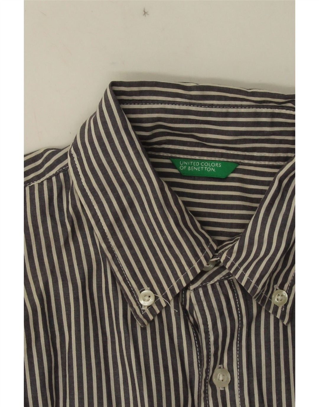 Benetton Chemise Garçon 9-10 ans Bleu Rayure
