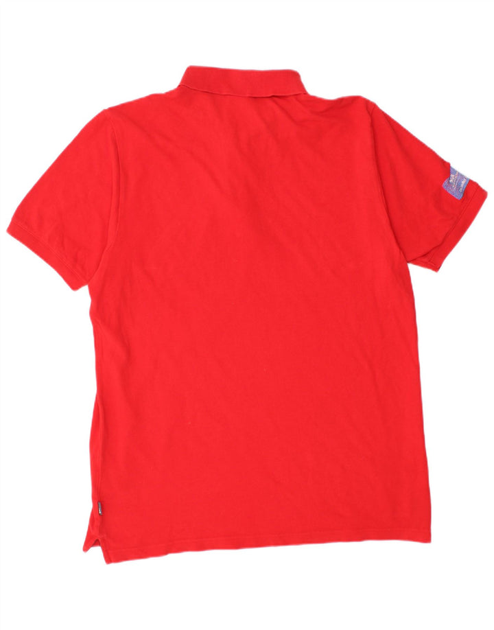 ADIDAS Polo Homme Grand Rouge Coton