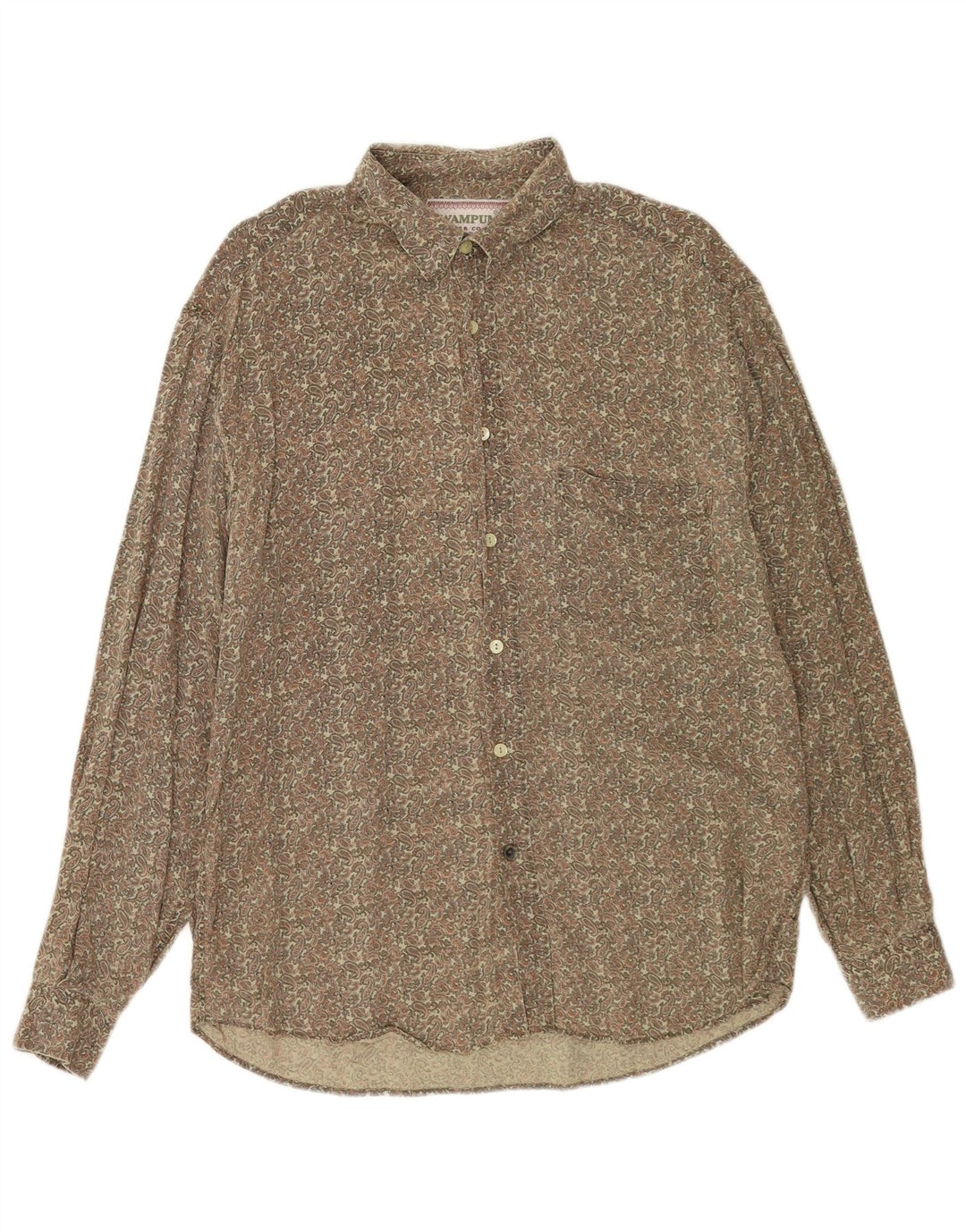 Wampum Chemise Homme Grand Kaki Paisley