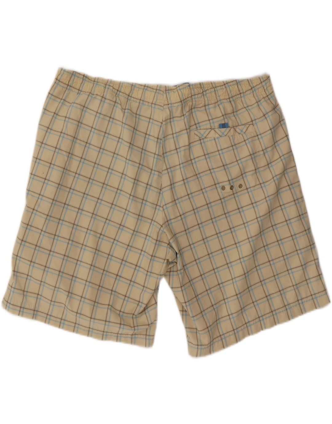 ADIDAS Short de Bain Homme XL Beige Carreaux Polyester