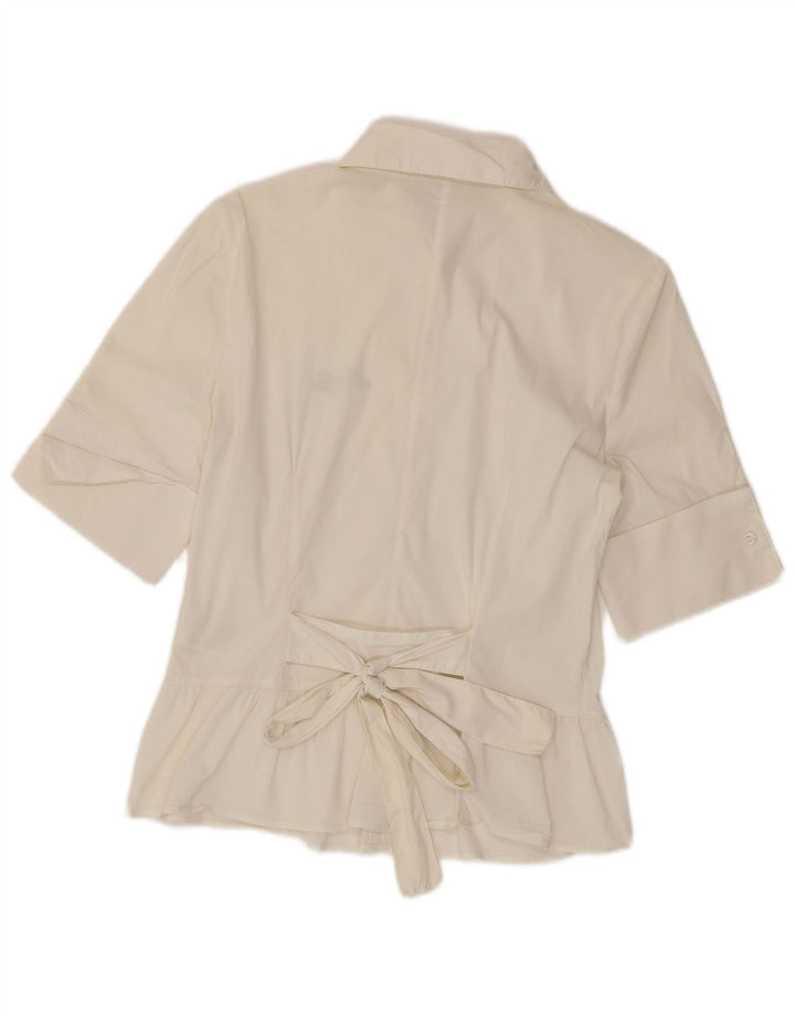Liu Jo Chemise à manches courtes pour femme IT 44 Coton blanc moyen