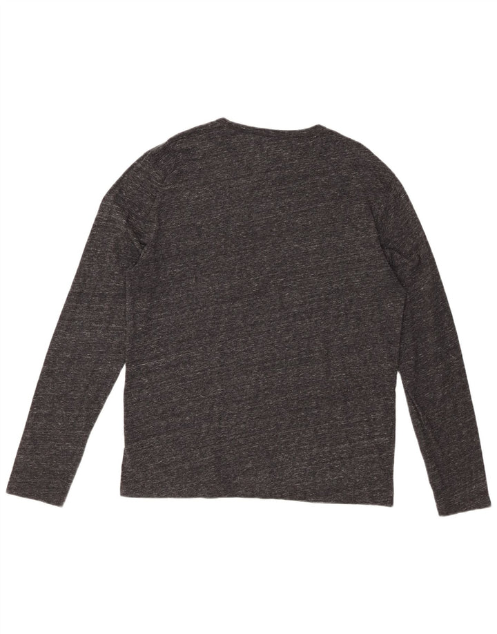 JACK WILLS Haut Homme Manches Longues Grand Coton Chiné Gris