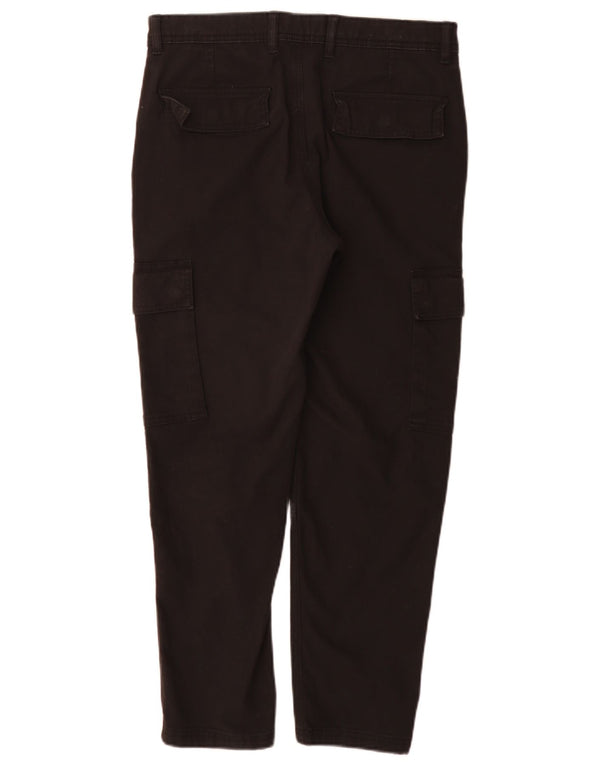 Marks & Spencer Pantalon Cargo Homme W30 L290 Coton Noir
