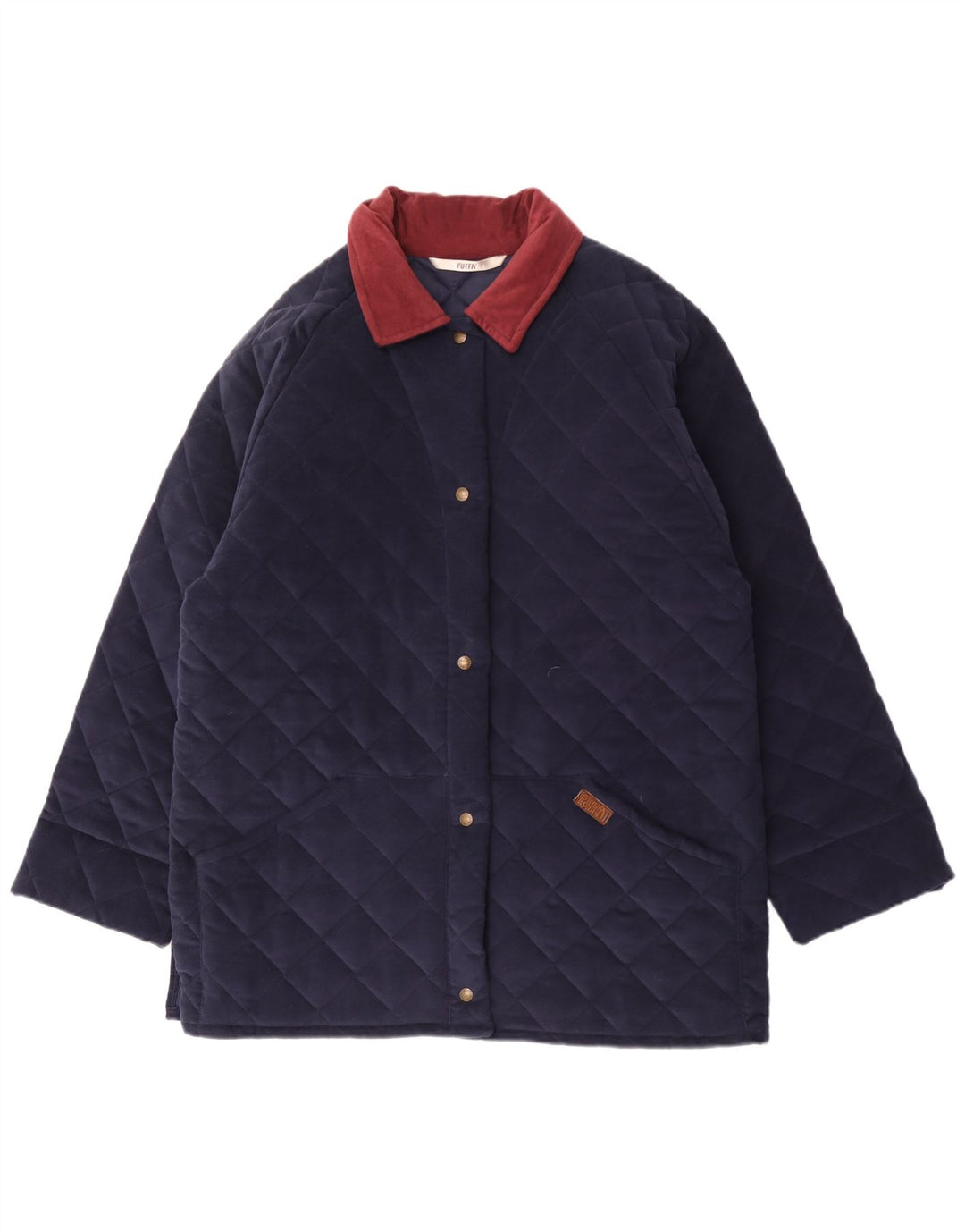 Puffa Veste matelassée pour femme UK 16 Large Bleu marine Coton