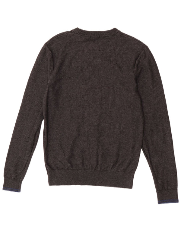 Scotch & Soda Pull Col Ras du Cou Homme Gris Moyen Coton