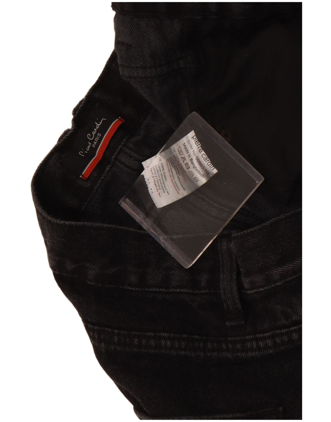 Pierre Cardin Short en jean pour homme W36 Grand coton noir