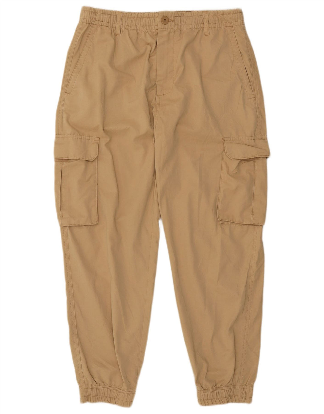 Zara Pantalon Cargo Crop Joggers Homme Moyen W31 L25 Beige