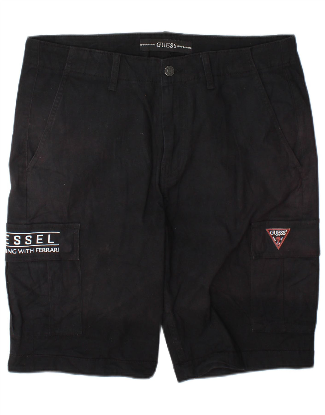 Guess Short Cargo Homme W32 Coton Noir Moyen