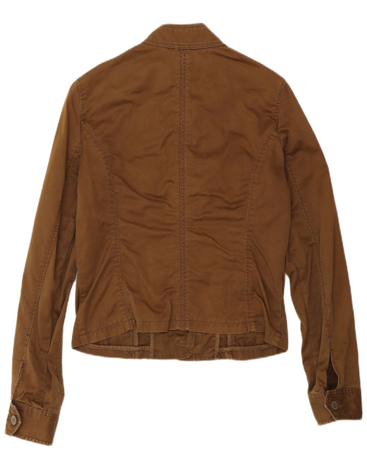 Woolrich Veste Militaire Femme UK 12 Coton Marron Moyen