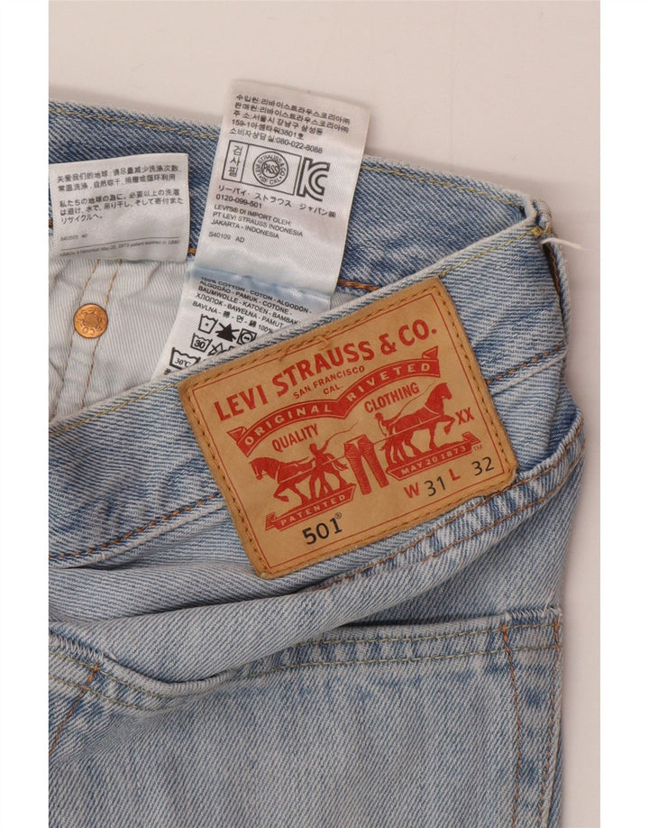 Levi's Short en Jean 501 W31 Homme Bleu Moyen Coton