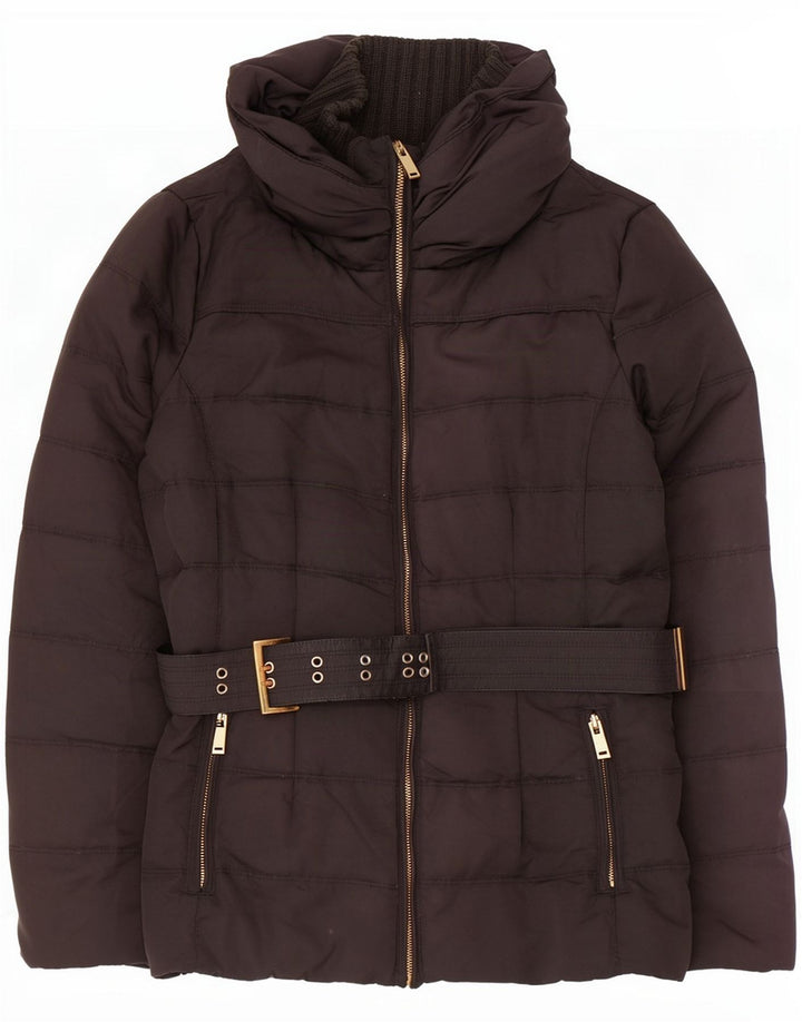 Zara Veste matelassée pour femme UK 18 XL Noir Polyester
