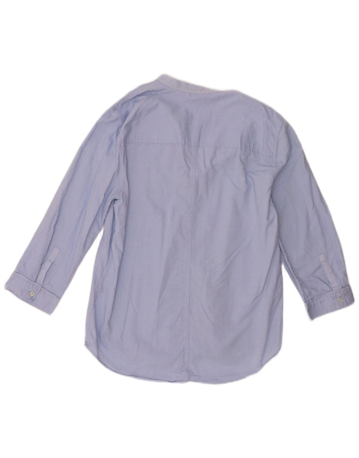 Massimo Dutti Chemise à manches 3/4 pour femme EU 40 Bleu moyen