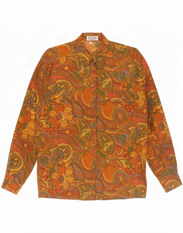 Chemise surdimensionnée femme vintage EU 40 Medium Multicolore Paisley