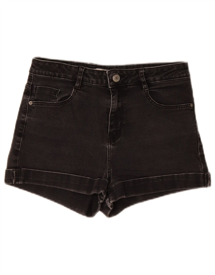 Zara Short en jean pour femme EU 36 XS W26 Noir