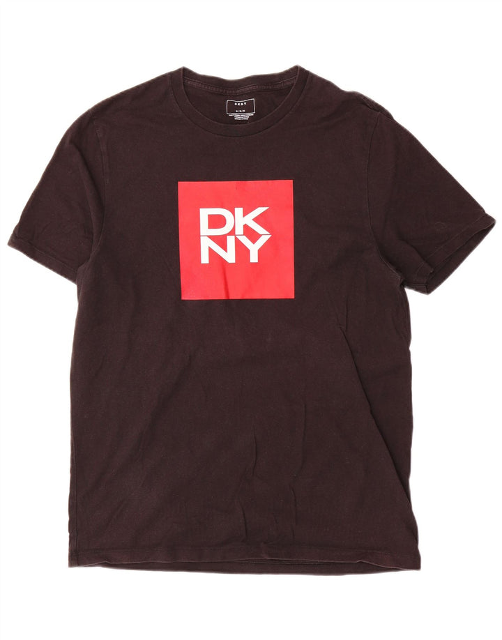 Dkny T-Shirt Graphique Homme Noir Moyen Coton