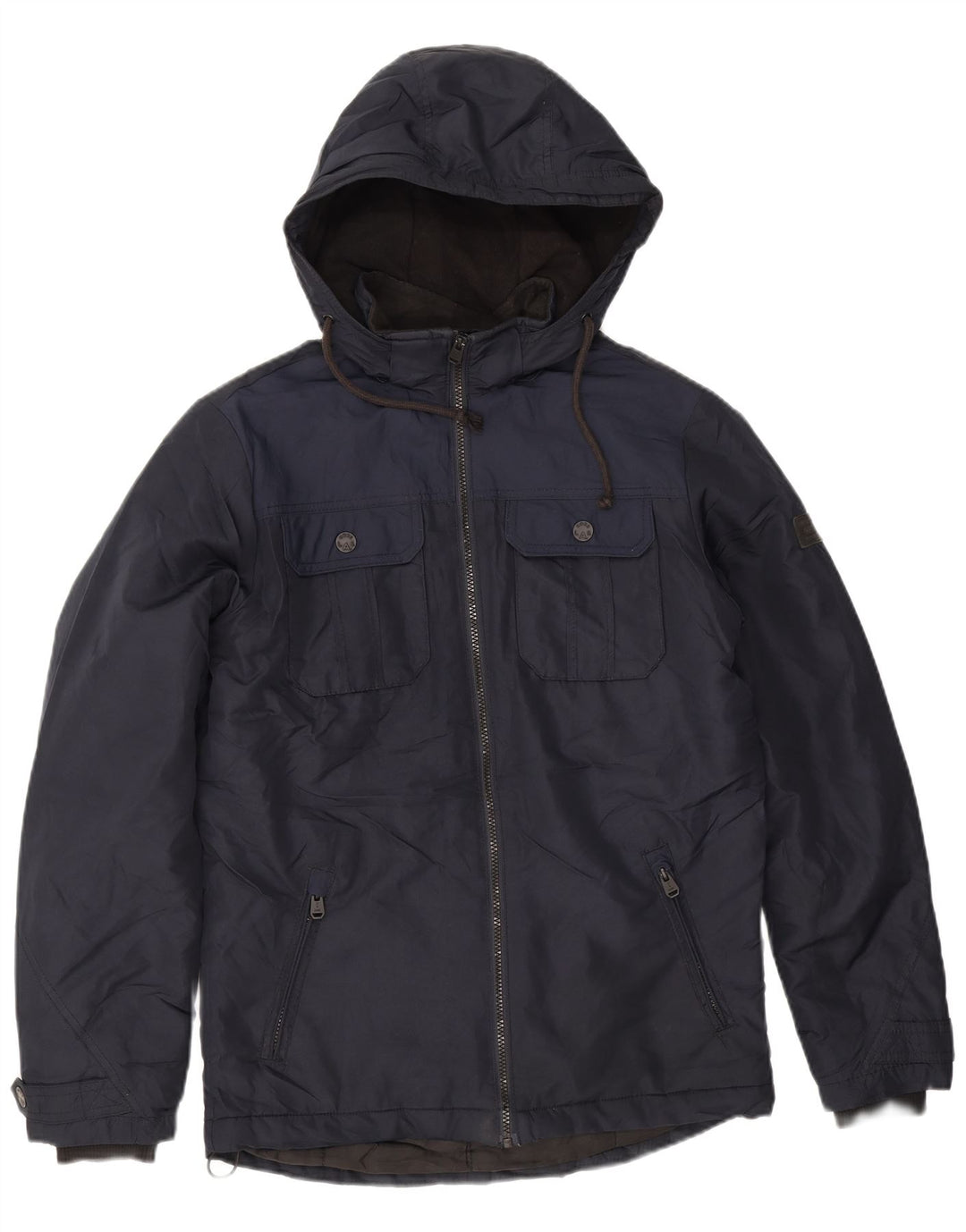 Jack & Jones Veste utilitaire à capuche pour homme UK 36 Small Bleu marine Polyester
