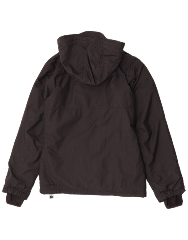 Billabong Veste coupe-vent à capuche pour femme UK 10 Petites rayures noires