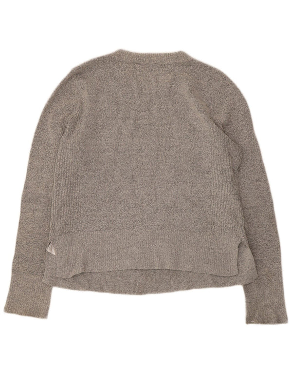 Oasis Pull col bateau pour femme UK 12 Gris moyen Acrylique