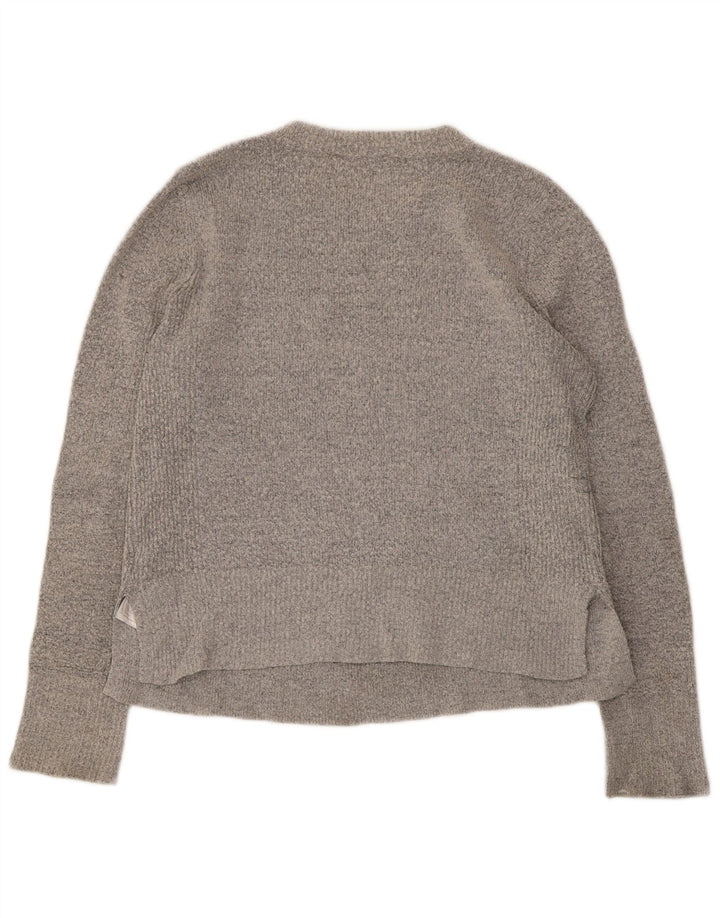 Oasis Pull col bateau pour femme UK 12 Gris moyen Acrylique