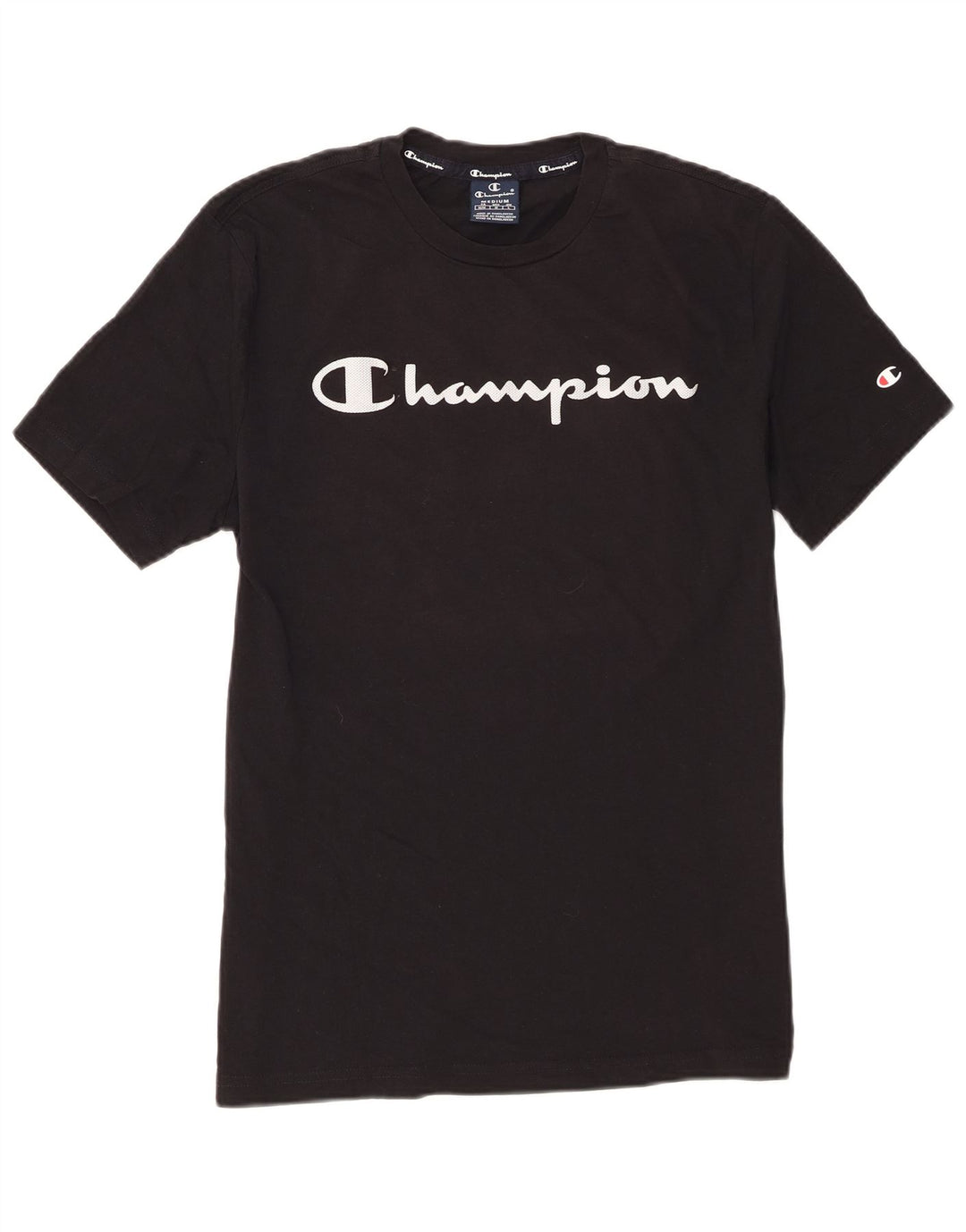 Champion T-Shirt Graphique Homme Noir Moyen Coton