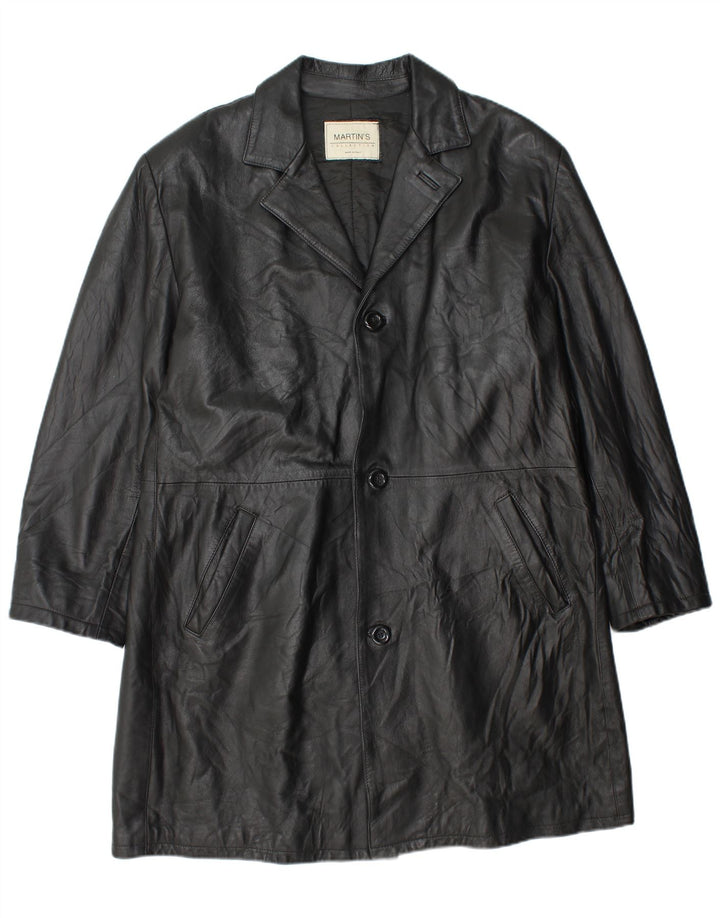 MARTIN'S Manteau en Cuir Homme IT 52 XL Cuir Noir