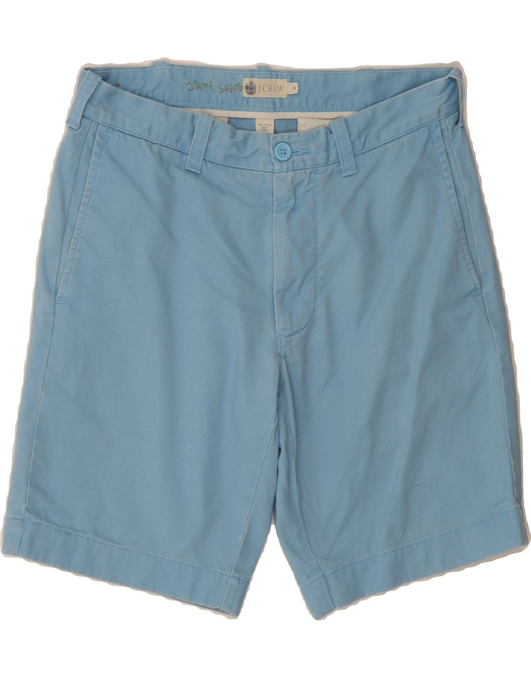 J. CREW Mens Chino Shorts W30 Medium Blue Cotton Vintage J. Crew and Second-Hand J. Crew from Messina Hembry 