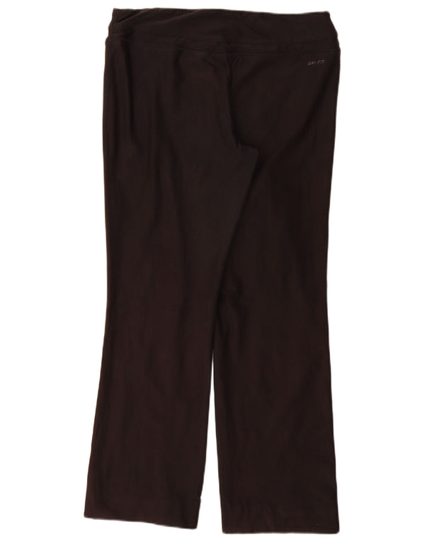 NIKE Pantalon de survêtement Dri Fit pour femme UK 16 Large Noir