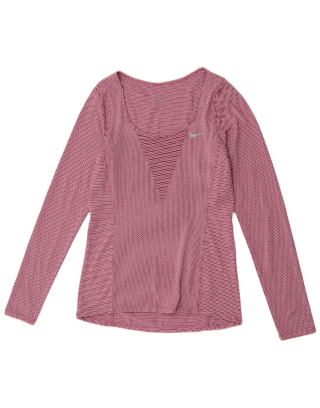Nike Haut à manches longues pour femme UK 6 XS Rose Polyester