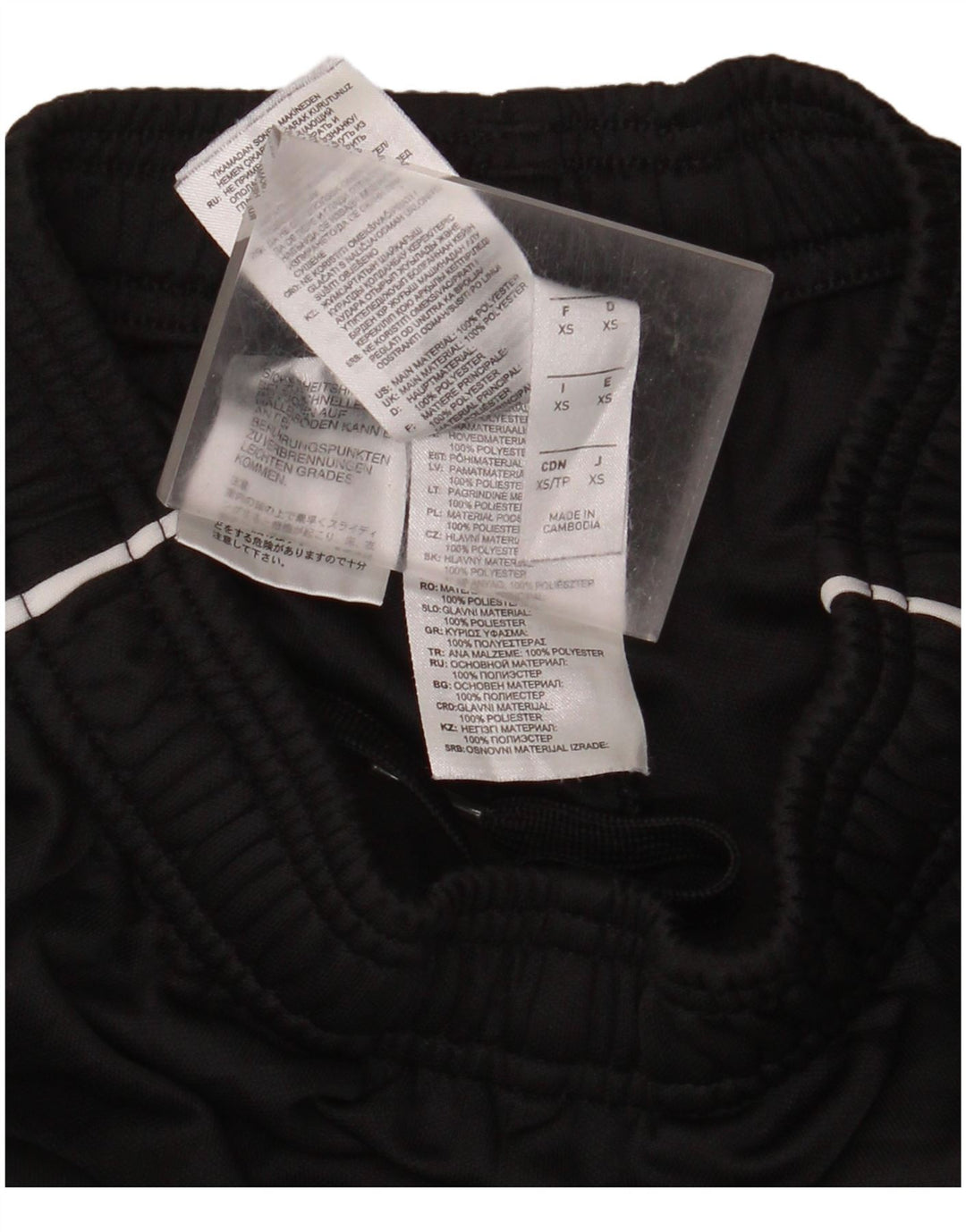 Adidas Pantalon de survêtement pour homme XS Noir Polyester