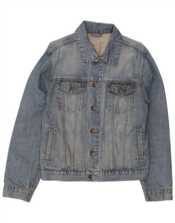 Oviesse Veste en jean pour femme UK 16 Large Bleu Coton