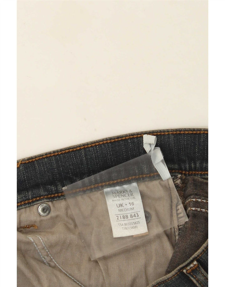Marks & Spencer Jean bootcut pour femme UK 16 Large W32 L31 Bleu Coton