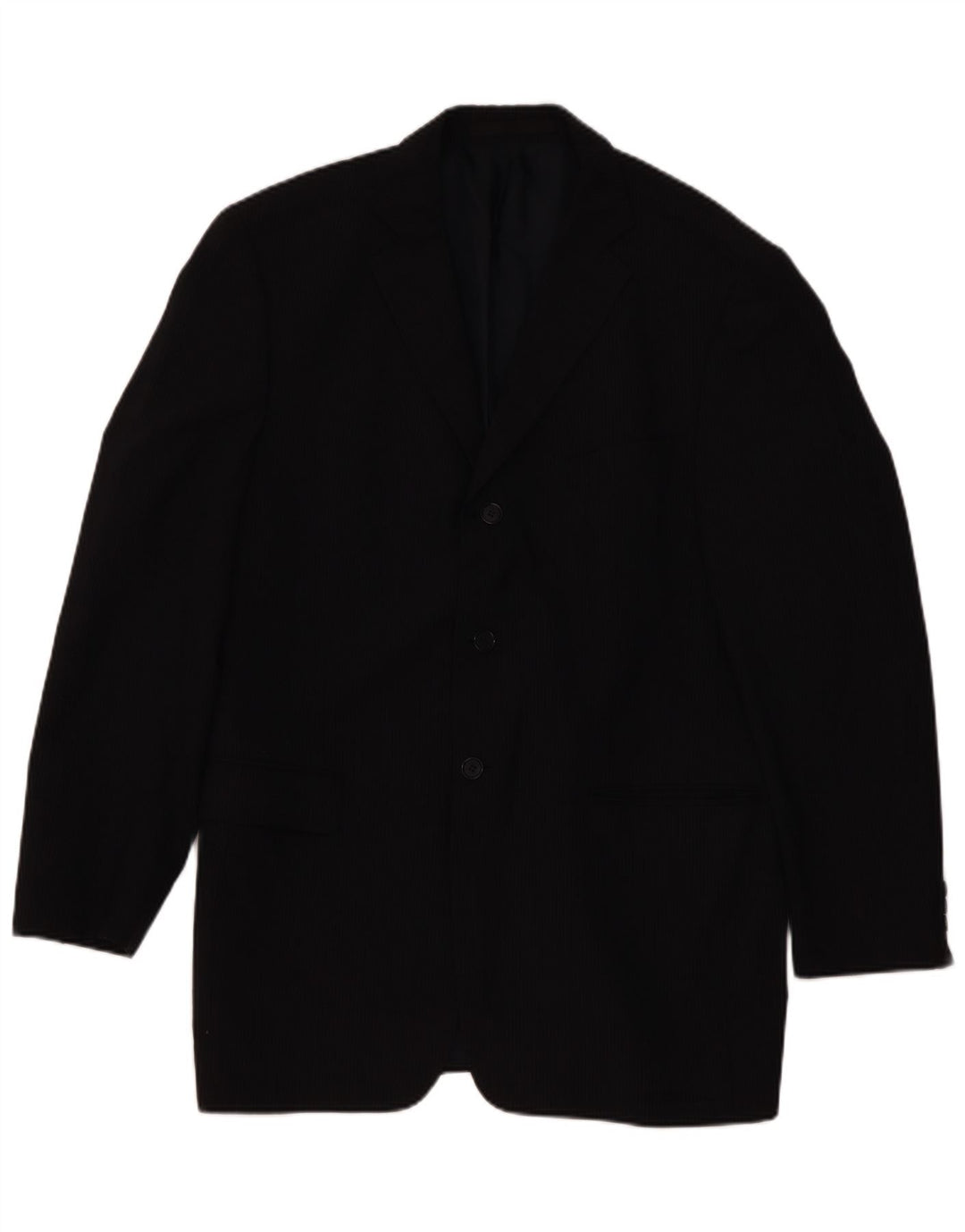 Marks & Spencer Veste Blazer Homme UK 42 Large Bleu Marine Rayé Classique