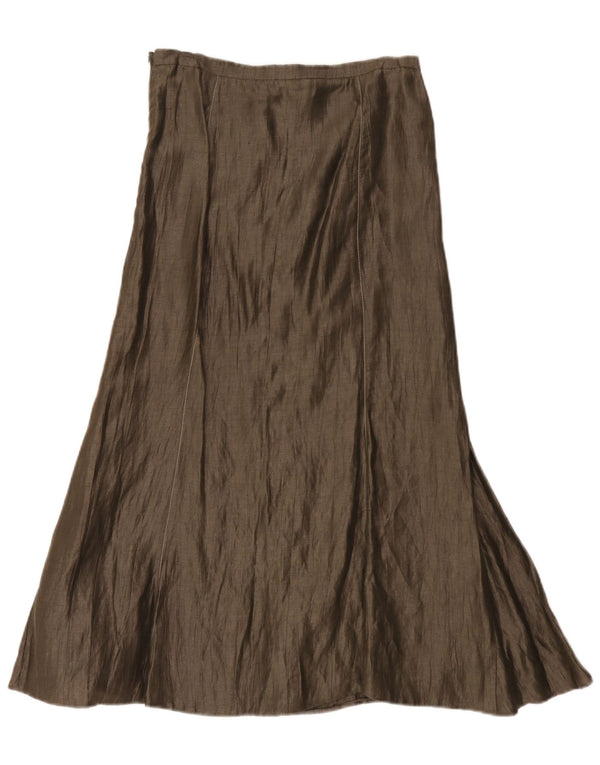 Gerry Weber Jupe longue taille haute pour femme UK 10 Small W30 Kaki