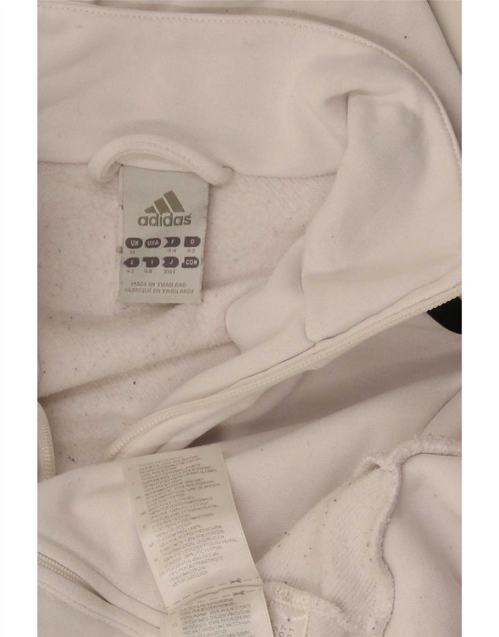 Adidas Veste de survêtement pour femme UK 16 Large Blanc Polyester