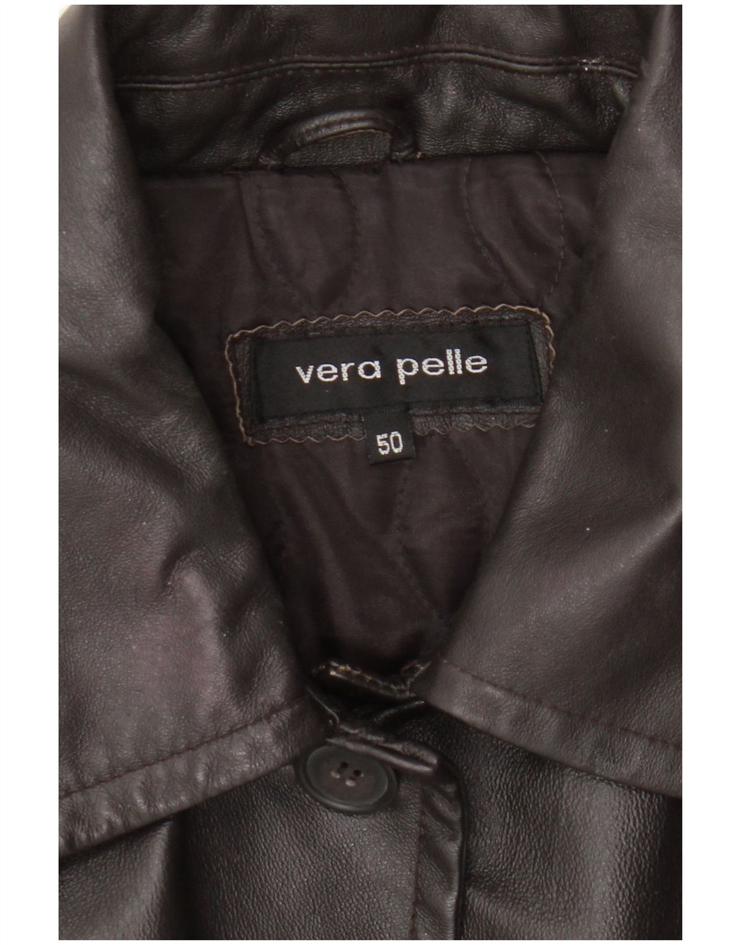 Manteau en cuir femme vintage IT 50 XL Cuir marron
