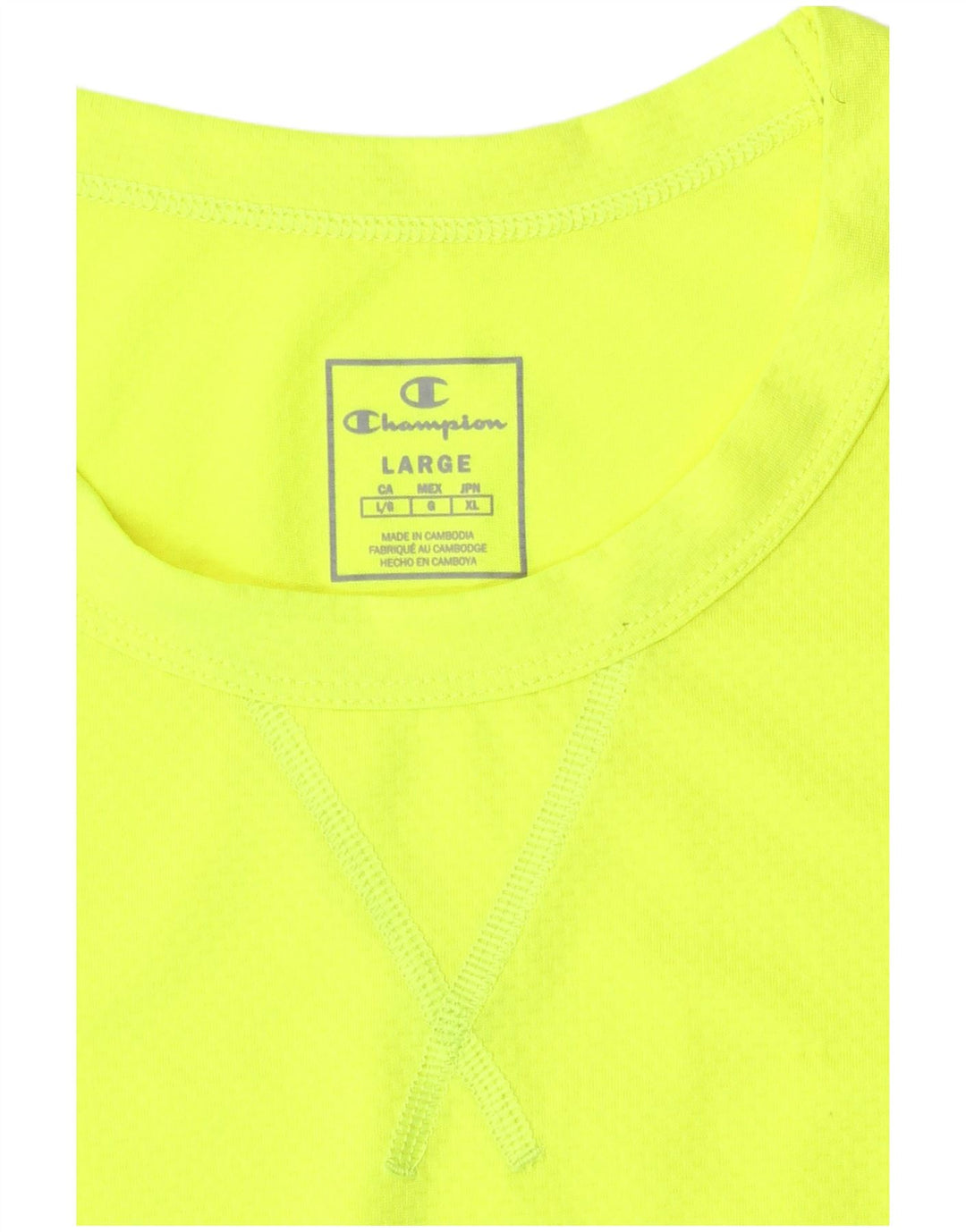 Champion T-Shirt Homme Haut Large Jaune