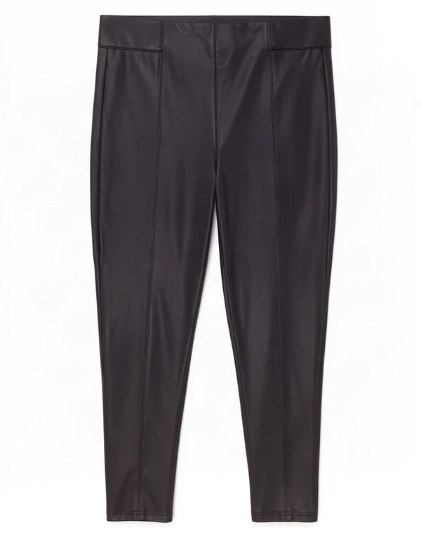 Marks & Spencer Pantalon décontracté slim pour femme UK 18 XL W36 L25 Bleu marine
