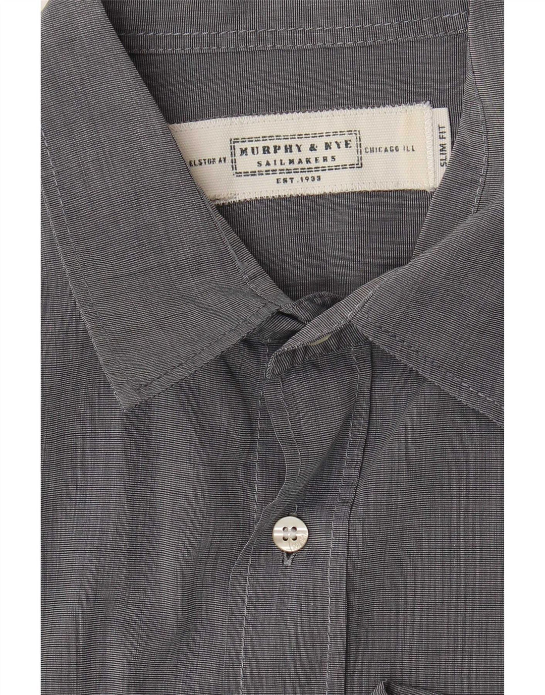 Murphy & Nye Chemise Slim Fit Homme Gris Taille L